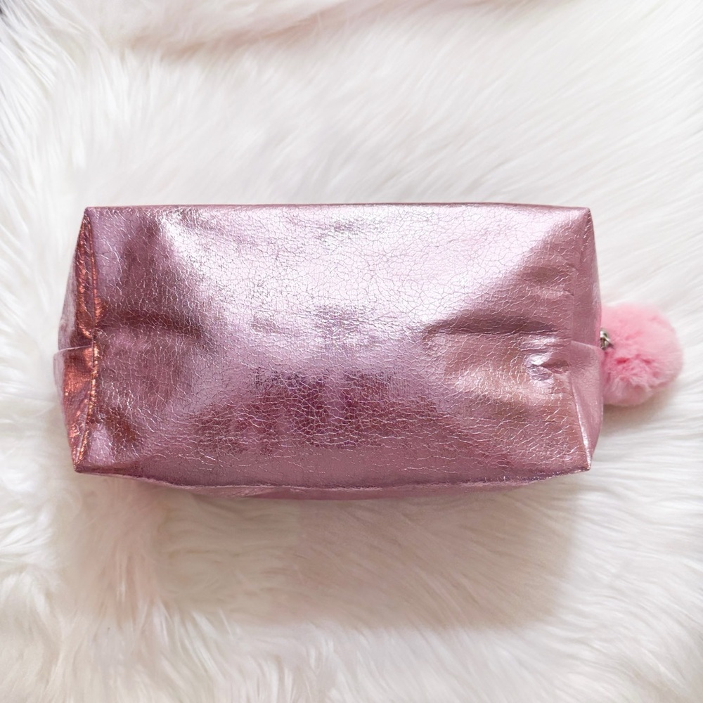 Metallic Pink Makeup Bag NWOT